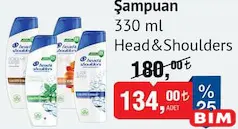 HEAD & SHOULDERS ŞAMPUAN 330 ML fiyat ve kampanya bilgisi